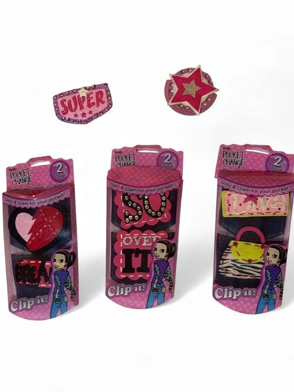 y2k pocket clips